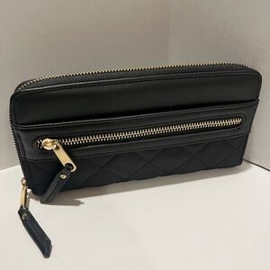 Black Quilted Women's Wallet